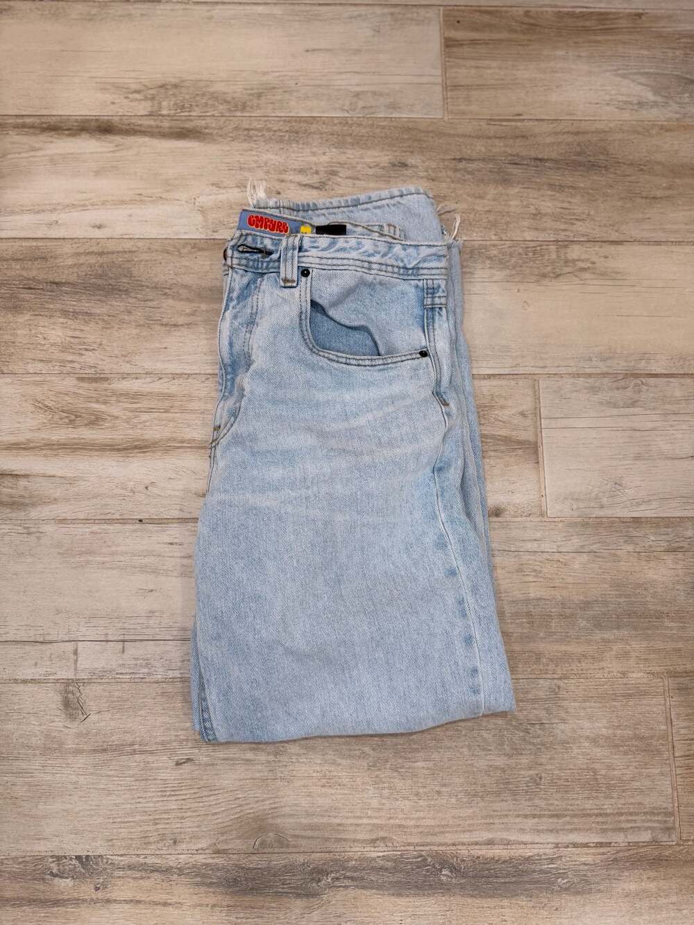 Empyre Light Wash Baggy Skate Jeans